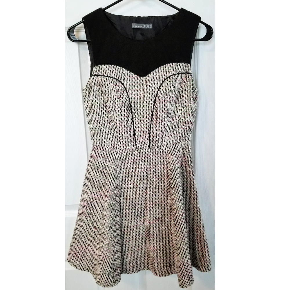 Multi-Color Fit & Flare Dress